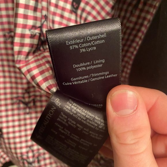 SOLD Mackage Trench Coat with Leather Trim - Picture 6 of 16